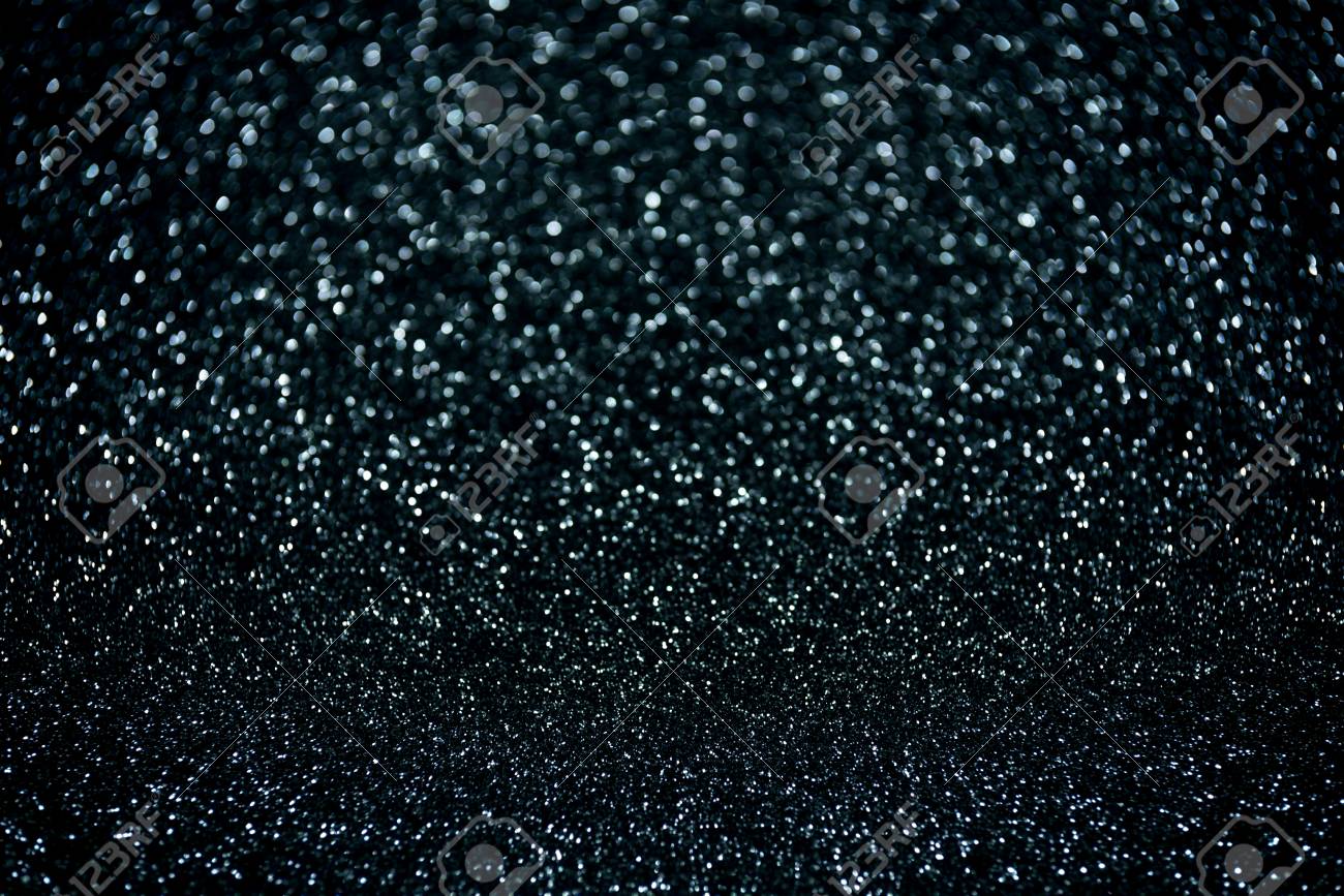 黒のキラキラ ライト抽象的な背景 の写真素材 画像素材 Image