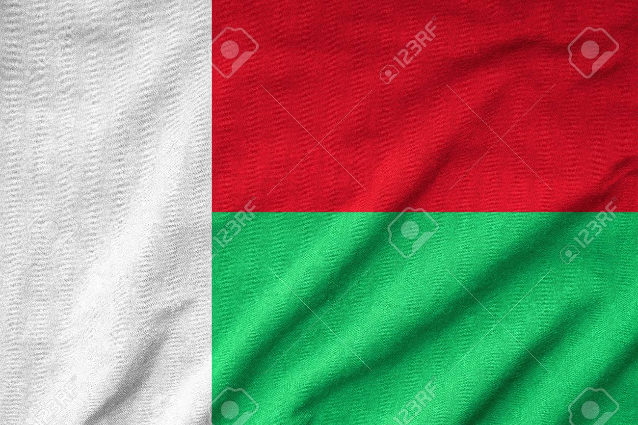 波立たせられたマダガスカルの国旗 の写真素材 画像素材 Image