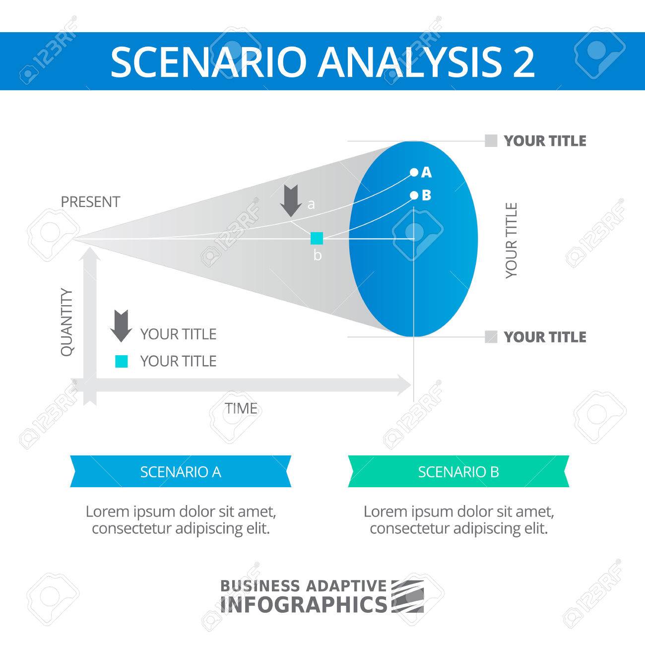 Editable Infographic Template Of Scenario Analysis Diagram Royalty Free Cliparts Vectors And Stock Illustration Image
