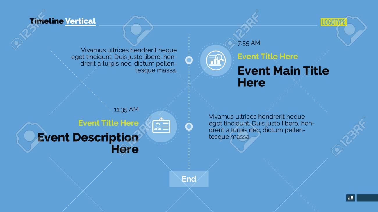 editable template of presentation slide representing meeting