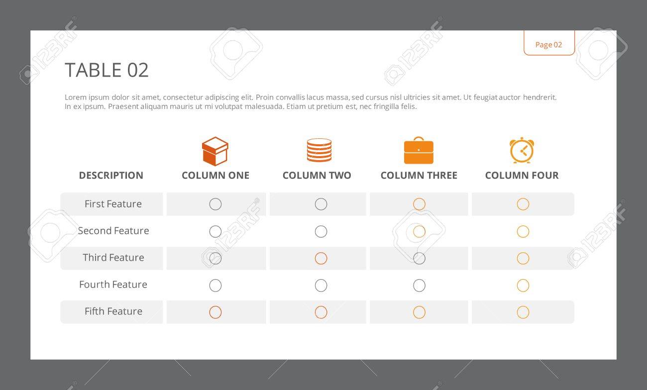 editable template of table