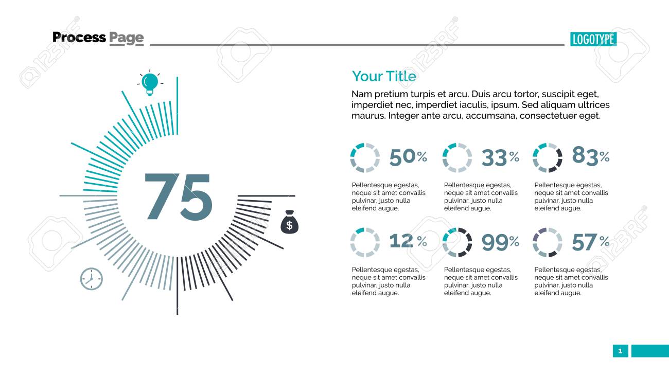 割合グラフ スライド テンプレートです ビジネス データ グラフ ダイアグラム デザイン インフォ グラフィック テンプレート プレゼンテーション レポートのクリエイティブ コンセプト 解析 統計 金融のようなトピックに使用できます の写真素材 画像