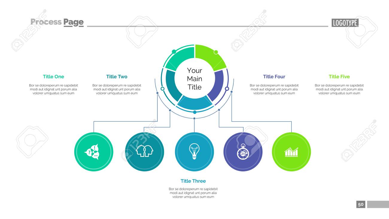 business structure slide template royalty free cliparts vectors