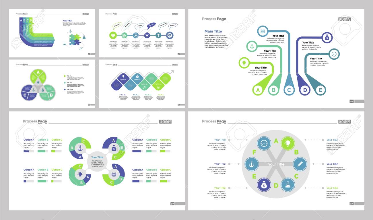 ワークフロー レイアウト図 アニュアル レポート Web デザイン インフォ グラフィック デザイン セットを使用できます 組織図と比較ビジネスとチームワークの概念のイラスト素材 ベクタ Image