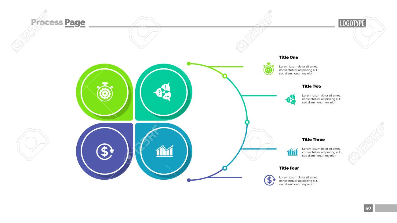4 つの要素を持つ花弁図。グラフ、ダイアグラム、レイアウトをオプションします。インフォ  グラフィック、プレゼンテーション、プロジェクト、レポートのクリエイティブ ・  コンセプト。ビジネス、分析、金融のようなトピックに使用できます。のイラスト素材・ベクター ...