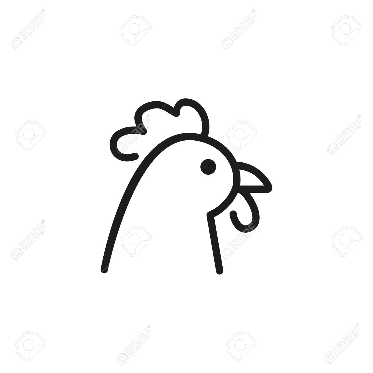 line icon of hen head chicken poultry poultry store food stock photo picture and royalty free image image 91785055 line icon of hen head chicken poultry poultry store food