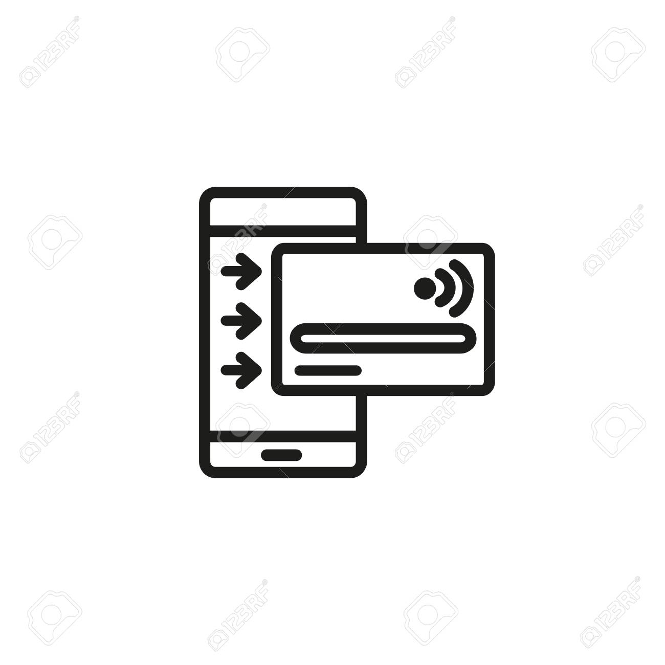 Online Credit Line Icon Entering Data Credit Card Internet Royalty Free Cliparts Vectors And Stock Illustration Image 111603279
