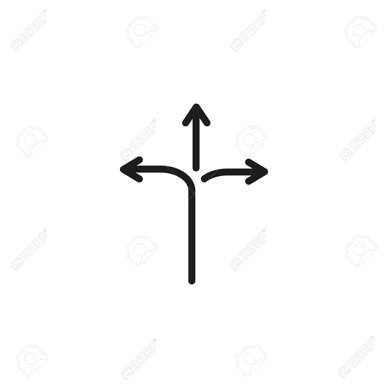 Development Path Line Icon. Three Arrows Pointing In Different Directions.  Agility Concept. Can Be Used For Topics Like Business, Choice, Opportunity  Royalty Free SVG, Cliparts, Vectors, and Stock Illustration. Image  116345886., image size:1300x1300