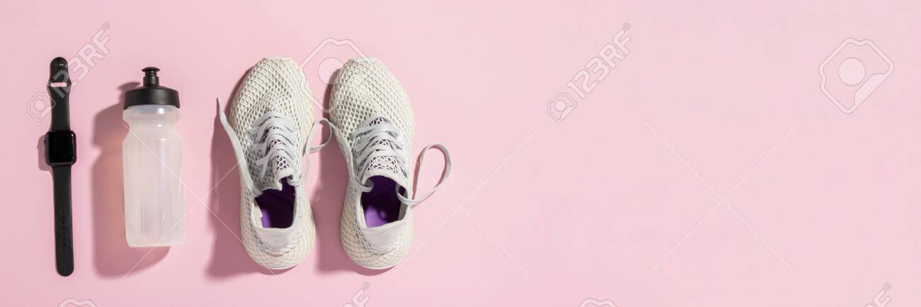 light pink workout shoes