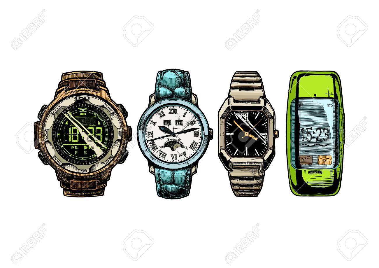 digital moon phase watch