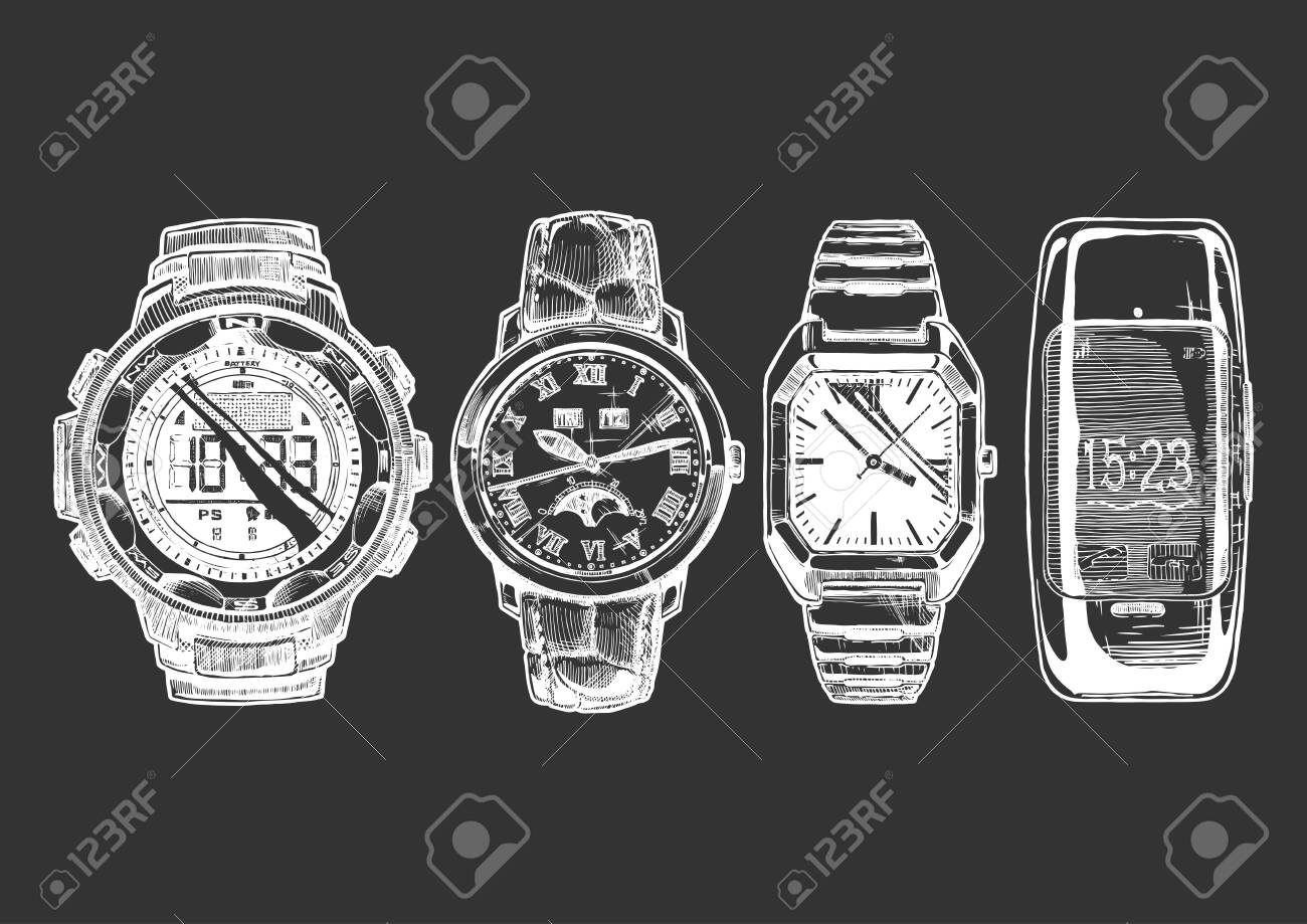 digital moon phase watch