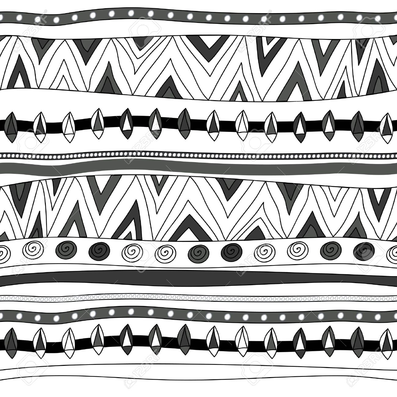 seamless vector texture with tribal pattern royalty free cliparts