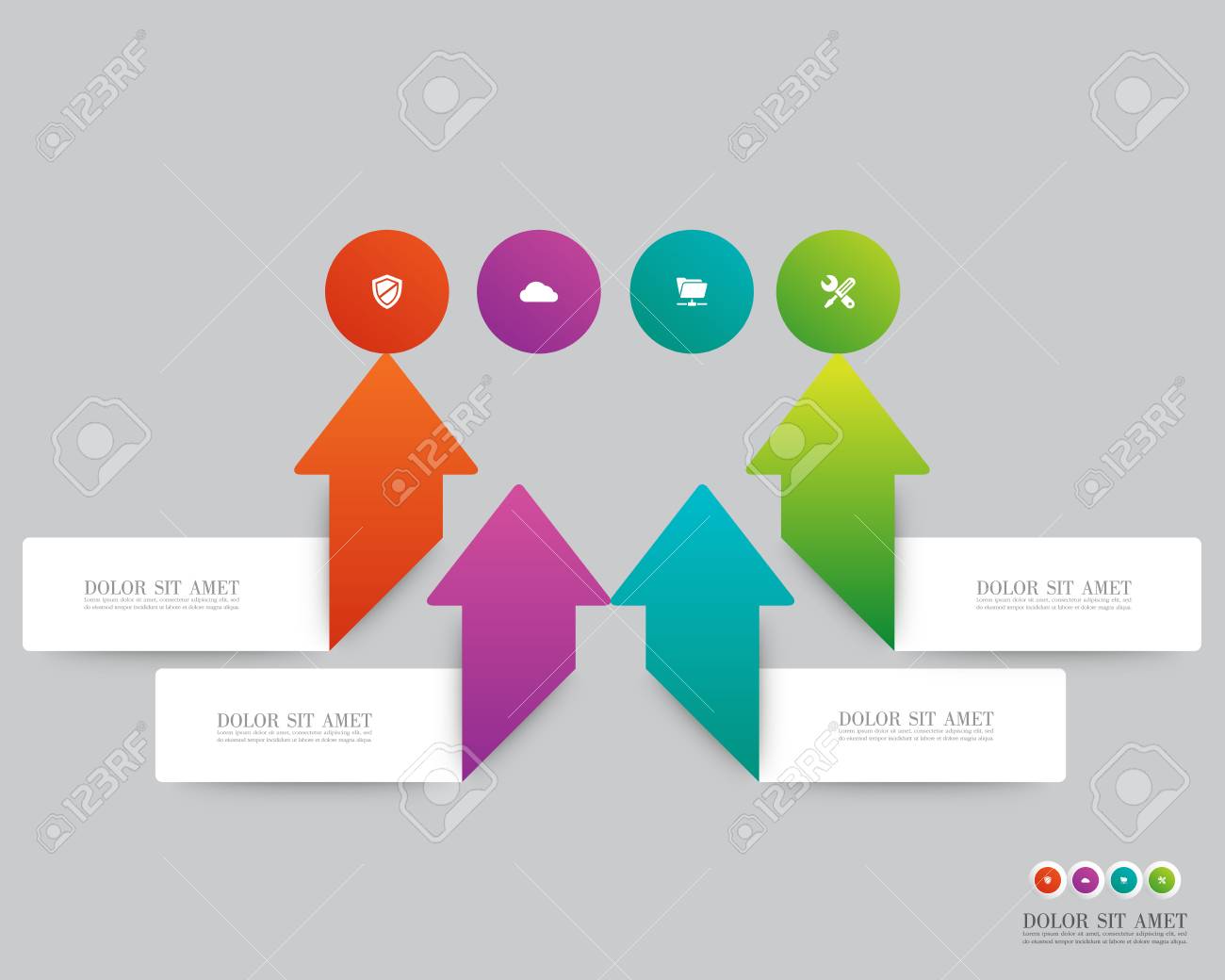 arrow infographic vector royalty free cliparts vectors and stock arrow infographic