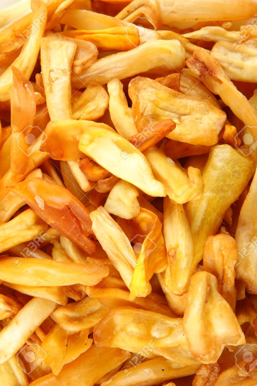 Tasty Jack Fruit Chips Fried In Coconut Oil Stock Photo Picture And Royalty Free Image Image 94652736