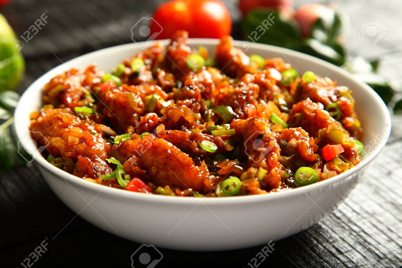 Homemade Crispy Fried Chicken 65 Dry Style Stock Photo Picture And Royalty Free Image Image 96210424