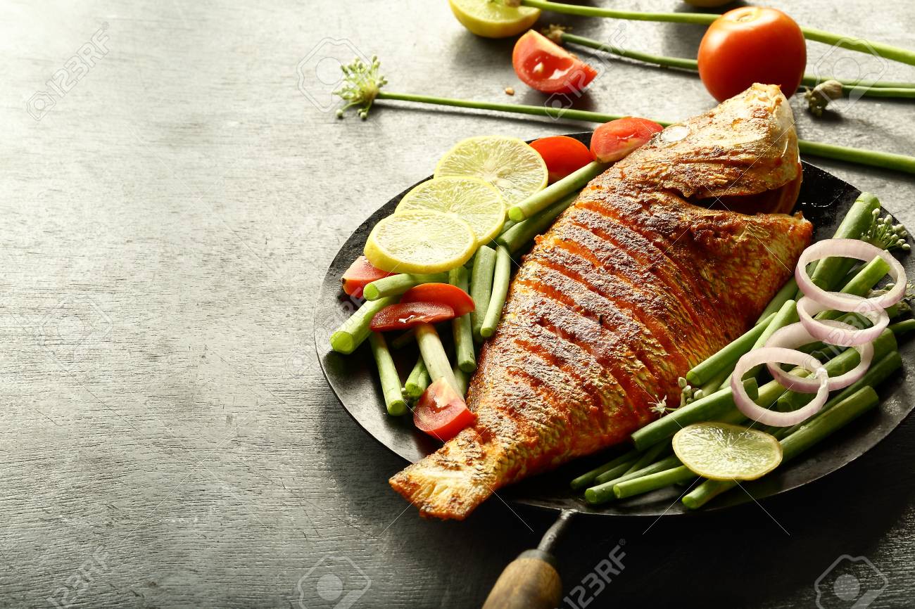 Traditional recipes- Indian fried fish - 121711832 Traditional recipes- Indian fried fish - 121711832
