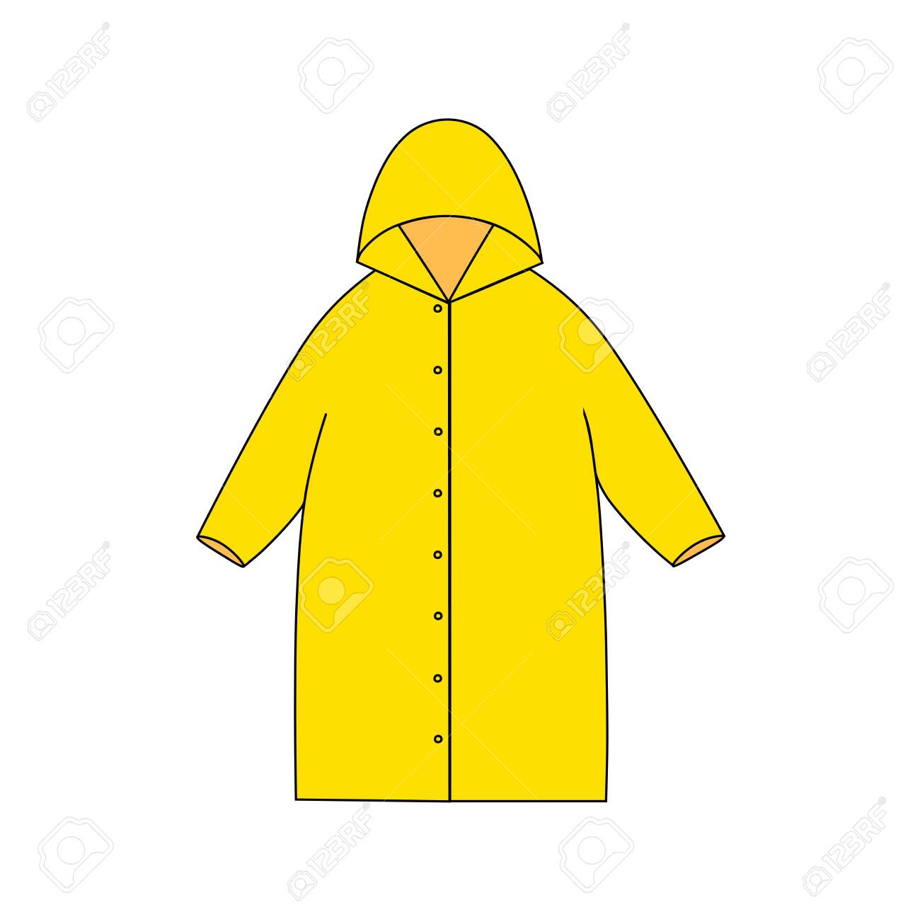 designer yellow raincoat