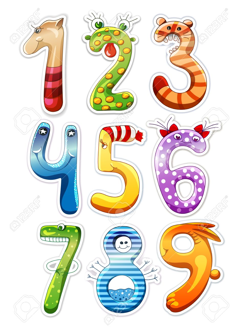 Números De Dibujos Animados De Colores Para Los Niños Ilustraciones Svg, Vectoriales, Clip Art Vectorizado Libre De Derechos. Image 31775293. Números De Dibujos Animados De Colores Para Los Niños Ilustraciones Svg, Vectoriales, Clip Art Vectorizado Libre De Derechos. Image 31775293.