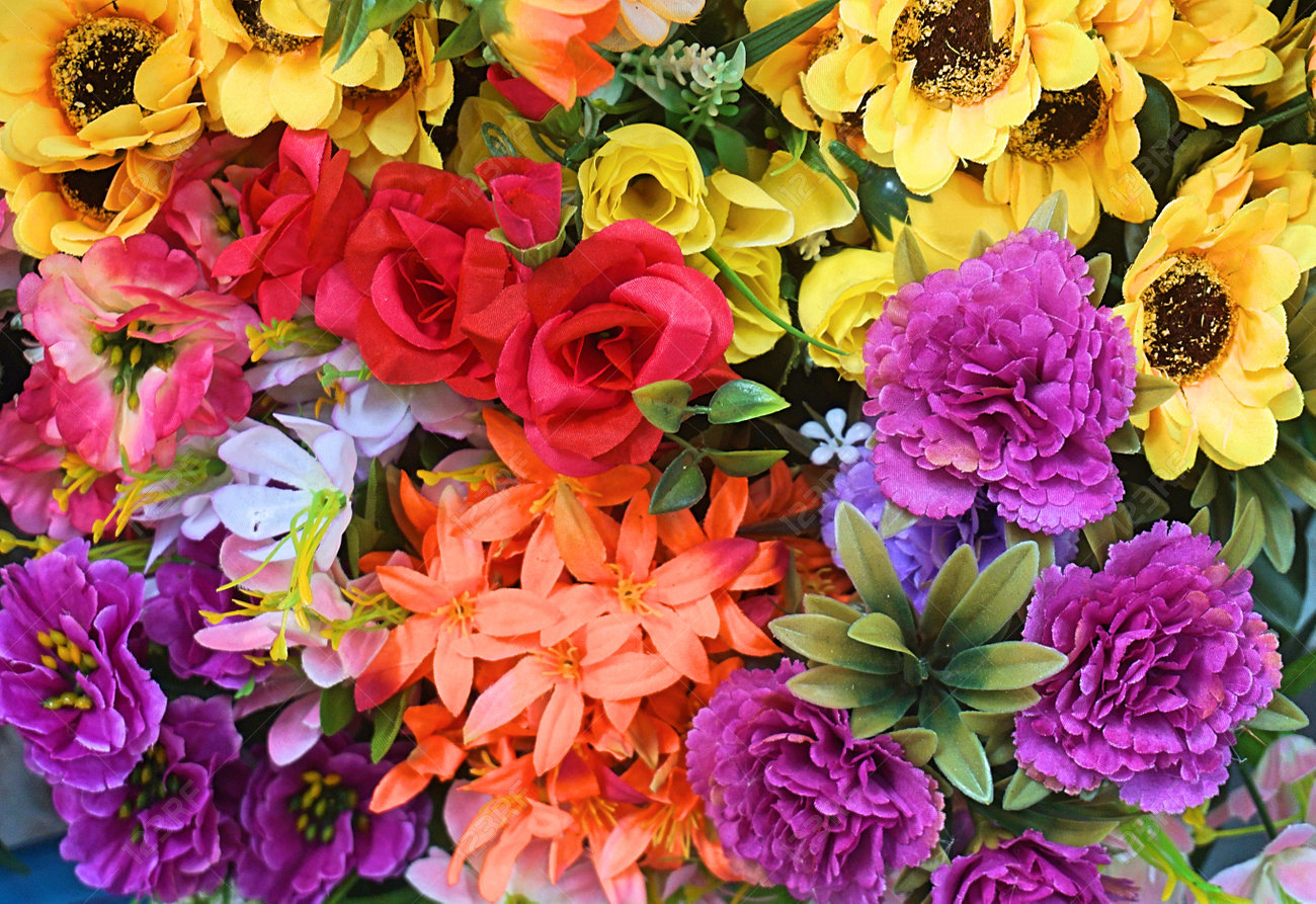 Close Up Fresh Flower Bouquet Sale For Valentine Day At Fresh Stock Photo Picture And Royalty Free Image Image 93633003