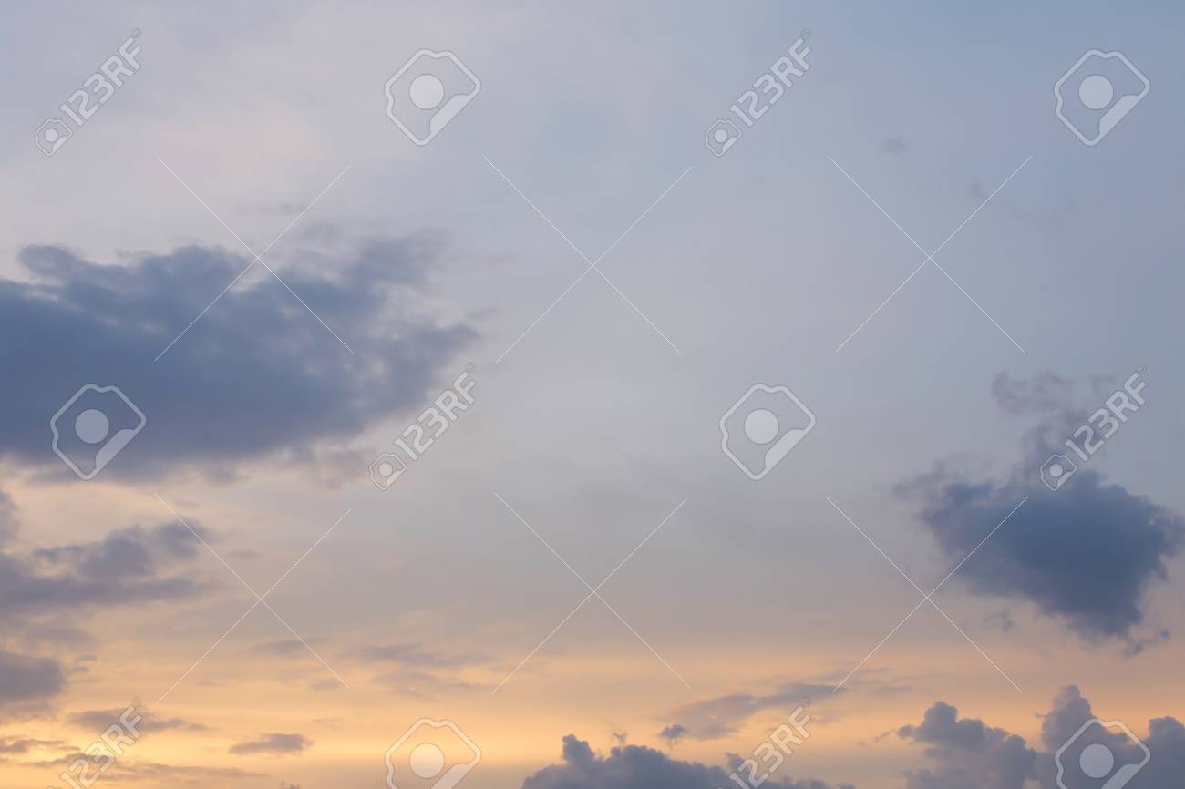 Colorful Clear Sky With Cloud, Twilight Sunset Sky Background, Image Color  Pastel Tone Stock Photo, Picture and Royalty Free Image. Image 52604943., image size:1300x866