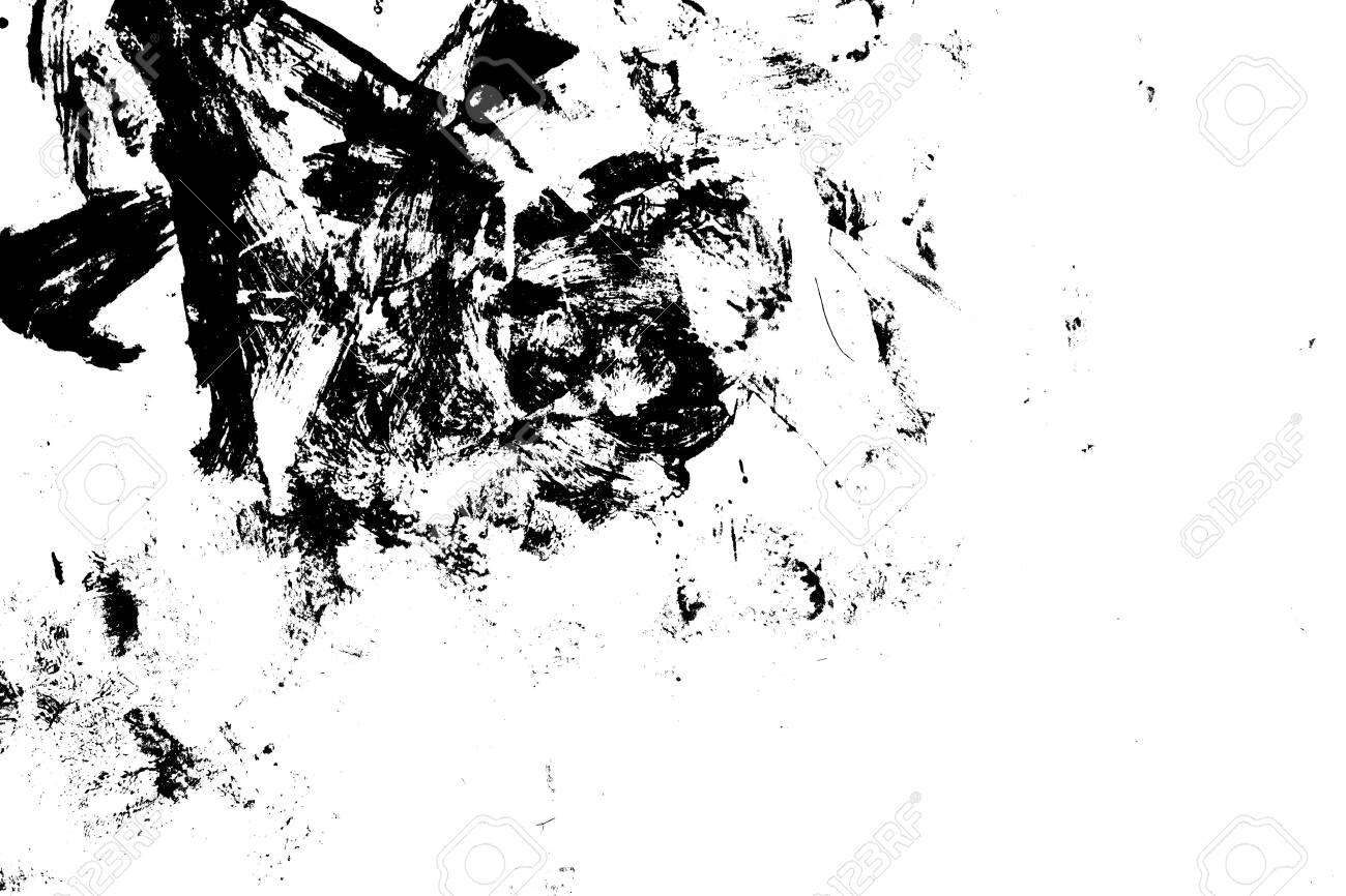 Abstract Black Brush Stroke Silhouette Of Watercolor Drawing Paint Texture  On White Background Stock Photo, Picture and Royalty Free Image. Image  141674837., image size:1300x866