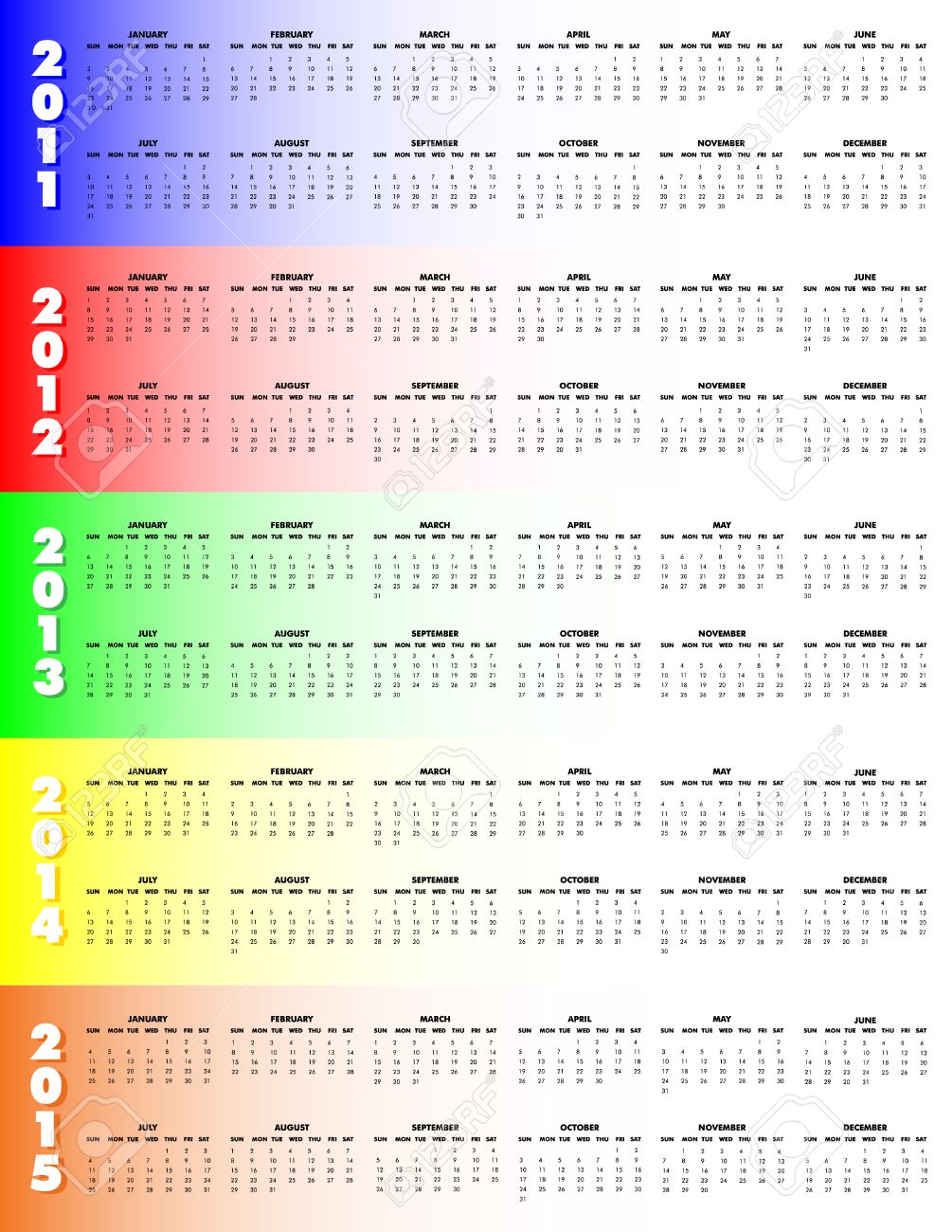 august through december 2015 calendar