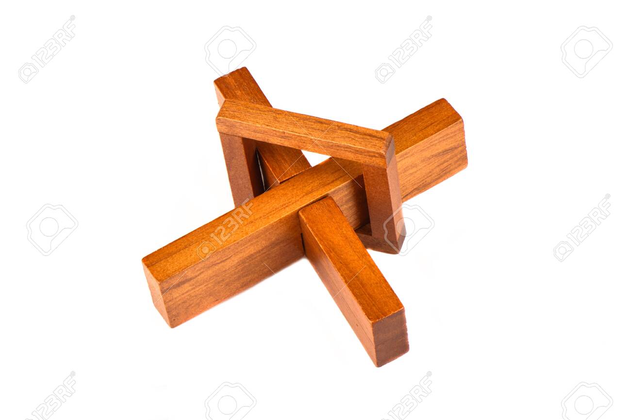 wooden cross puzzle
