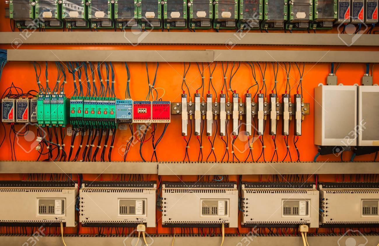 industrial fuse box on the wall closeup photo stock photo, pictureindustrial fuse box on the wall closeup photo stock photo 19008630