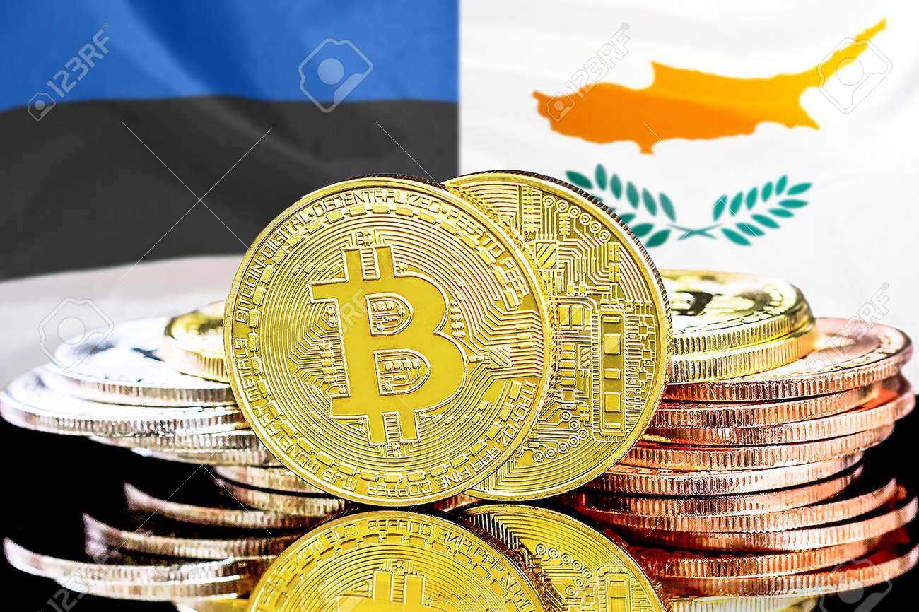 에스토니아와 키프로스의 암호화폐 및 블록체인 기술 투자자를 위한 플래그 에스토니아 및 키프로스 개념을 배경으로 하는 비트코인 로열티  무료 사진, 그림, 이미지 그리고 스톡포토그래피. Image 186458497