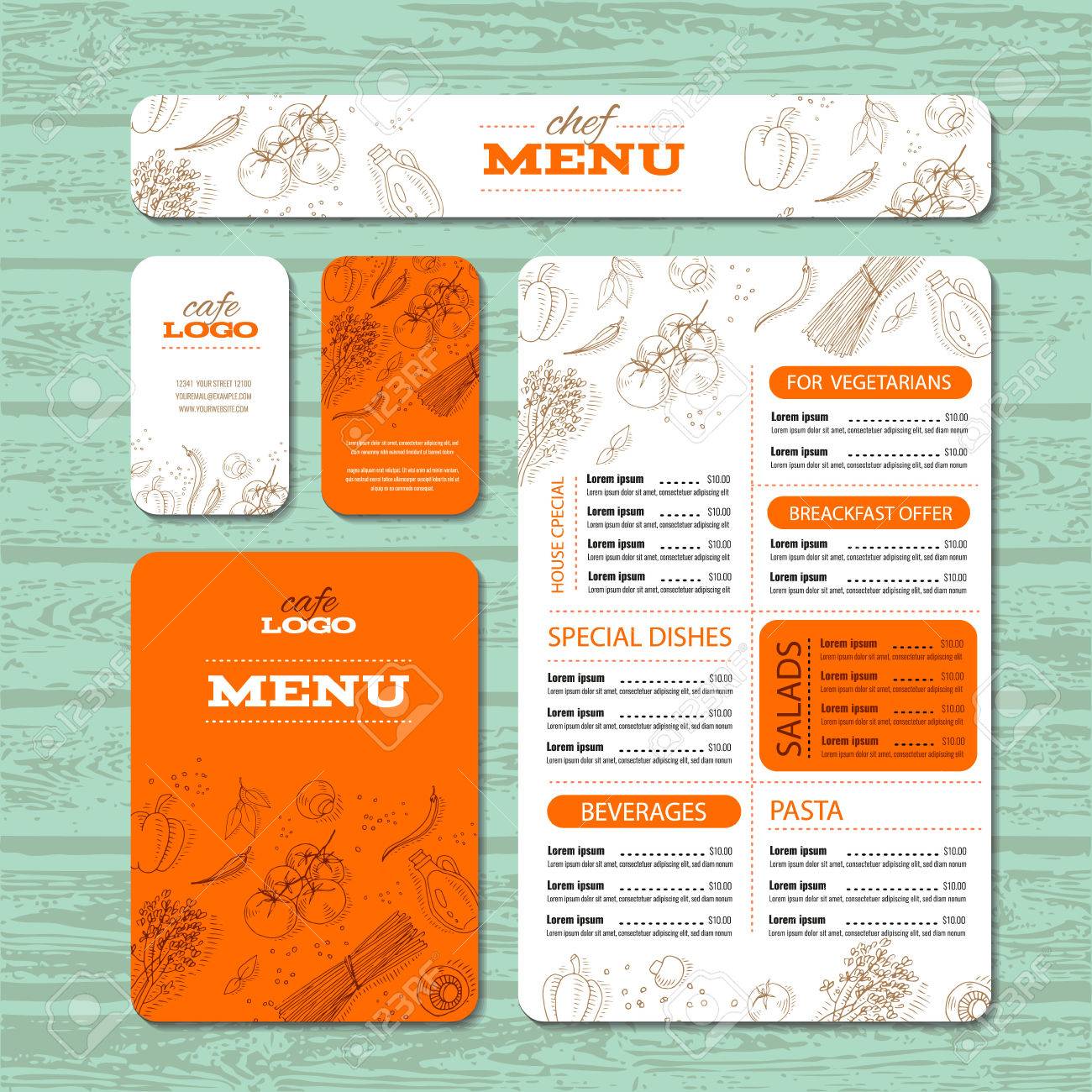 restaurant menu example
