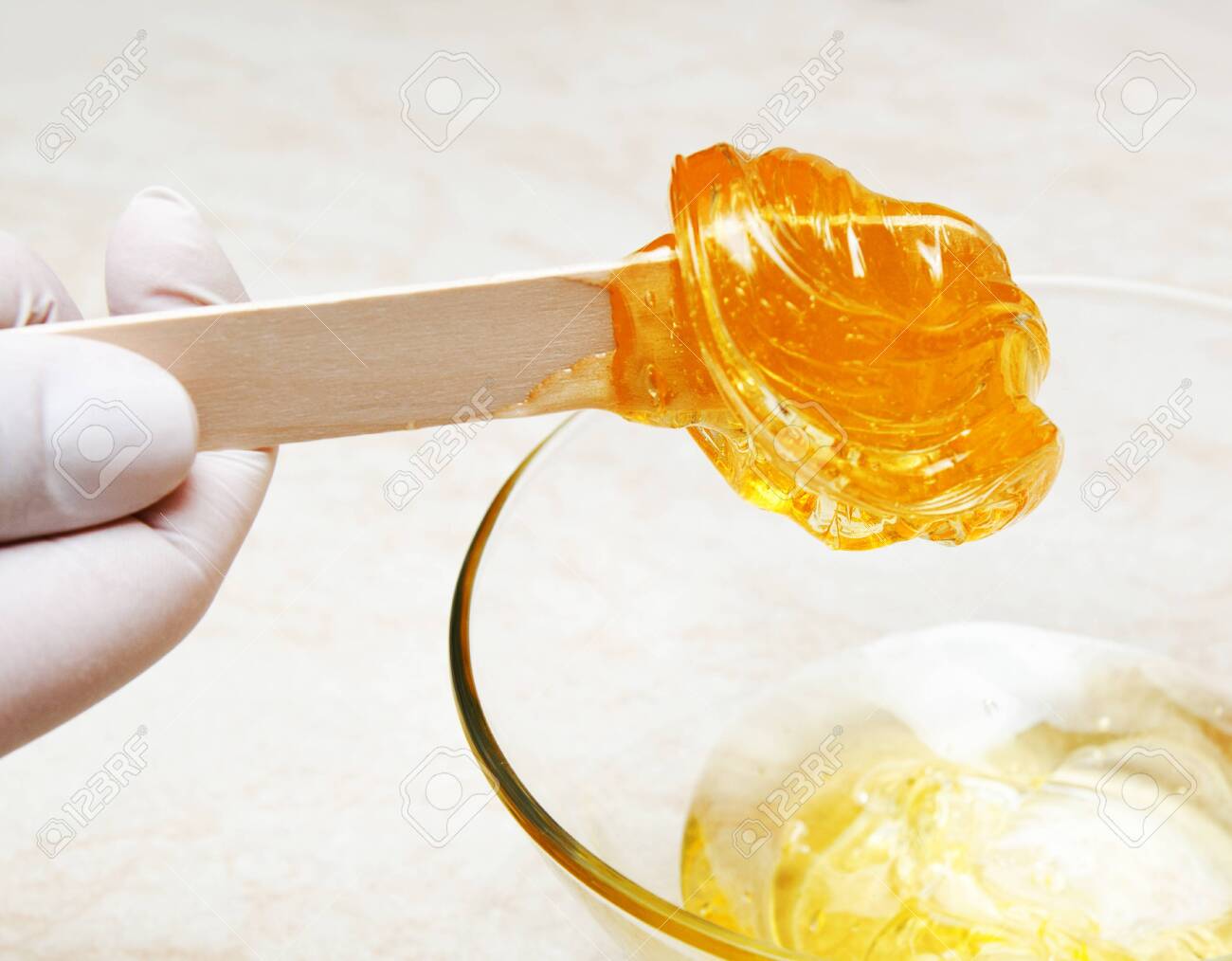 Hot Wax Waxing For Hair Removal Depilation Epilation Procedure