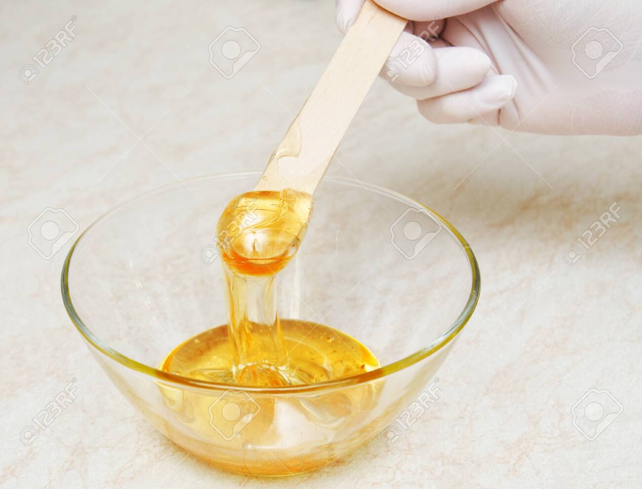 Hot Wax Waxing For Hair Removal Depilation Epilation Procedure