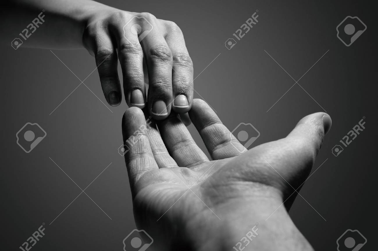 Emotional black and white photo of breakdown in the relationship between two people. - 115673600 Emotional black and white photo of breakdown in the relationship between two people. - 115673600