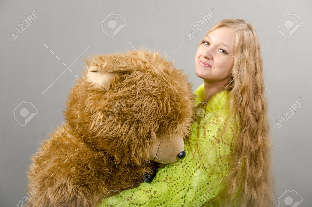 light green teddy bear