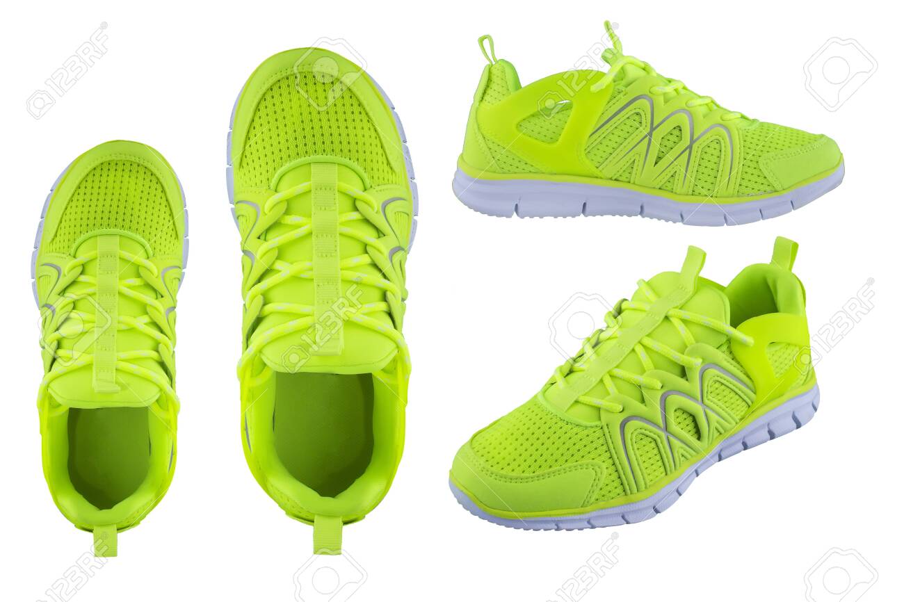 bright green shoes