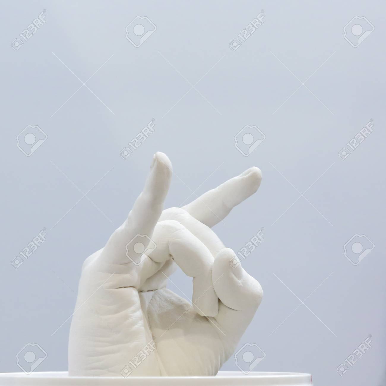Fingers instead of brush Fingers instead of brush
