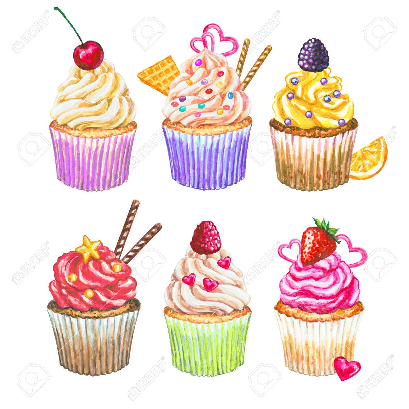 水彩カップケーキ コレクション 水彩のカップケーキは カップケーキの種類を設定します 手描き水彩 カップケーキにデコレーション クリームと果実です 甘いおいしい食べ物イラスト の写真素材 画像素材 Image 水彩カップケーキ コレクション 水彩のカップケーキは カップケーキの種類を設定します 手描き水彩 カップケーキにデコレーション クリームと果実です 甘いおいしい食べ物イラスト の写真素材 画像素材 Image