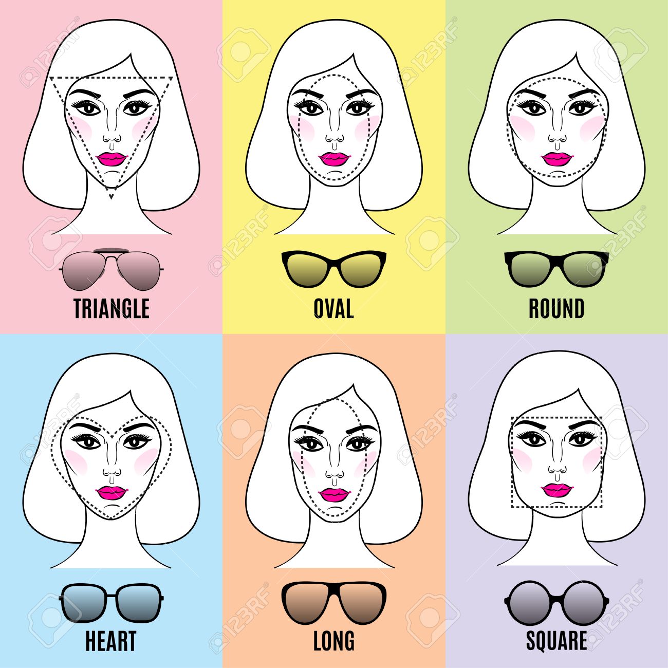 female sunglasses face shape