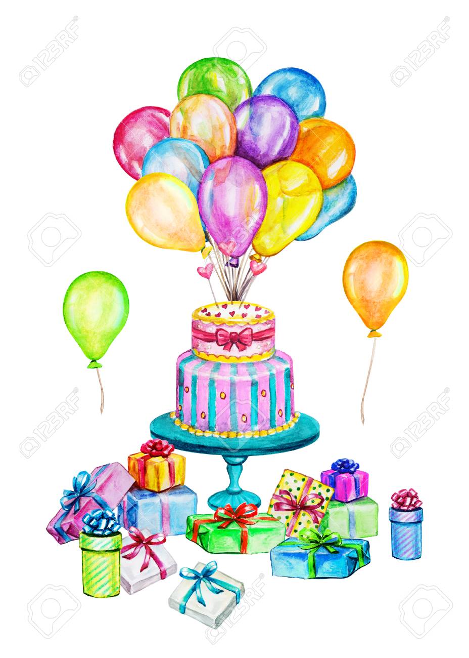 Illustration De Fete Aquarelle Joyeux Anniversaire Objets De Celebration Dessines A La Main Coffrets Cadeaux Ballons A Air Chaud Gateau D Anniversaire Banque D Images Et Photos Libres De Droits Image Illustration De Fete Aquarelle Joyeux Anniversaire Objets De Celebration Dessines A La Main Coffrets Cadeaux Ballons A Air Chaud Gateau D Anniversaire Banque D Images Et Photos Libres De Droits Image