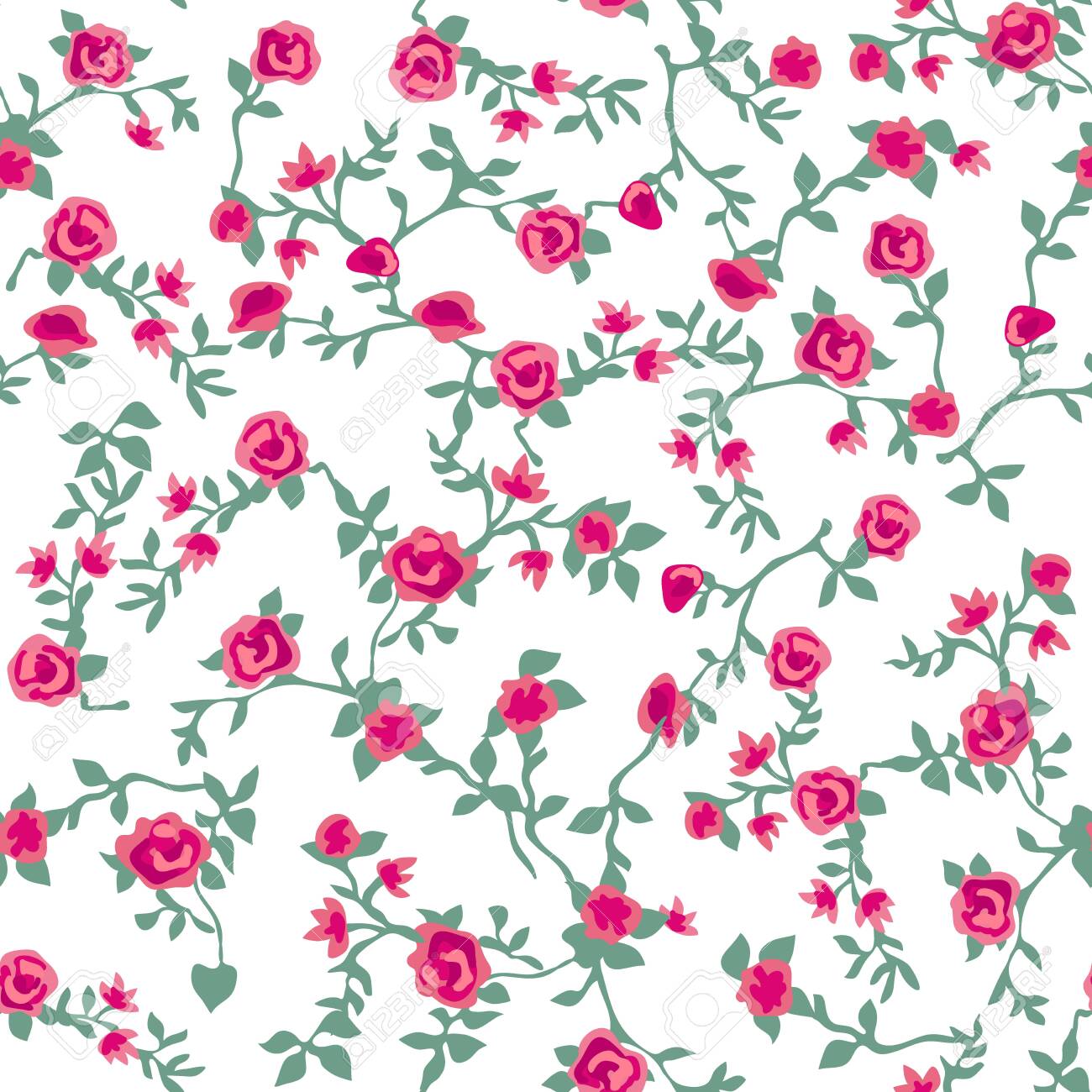 miniature print fabric