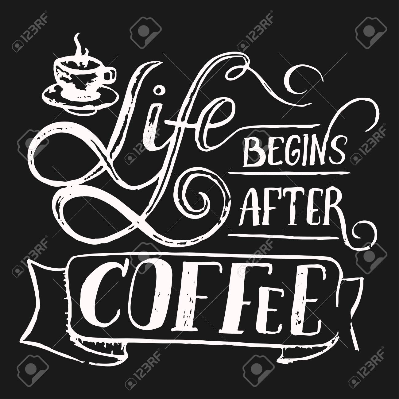 引用コーヒーについて 手は レタリングとイラストを描いてください のイラスト素材 ベクタ Image 引用コーヒーについて 手は レタリングとイラストを描いてください のイラスト素材 ベクタ Image