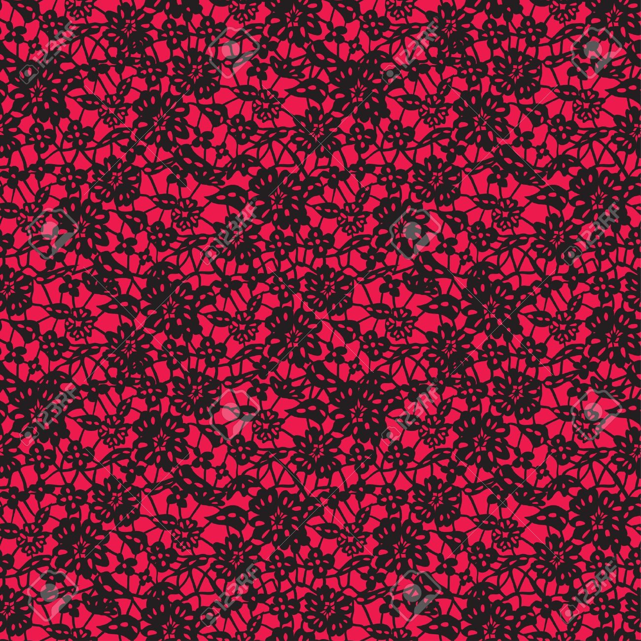 red and black lace