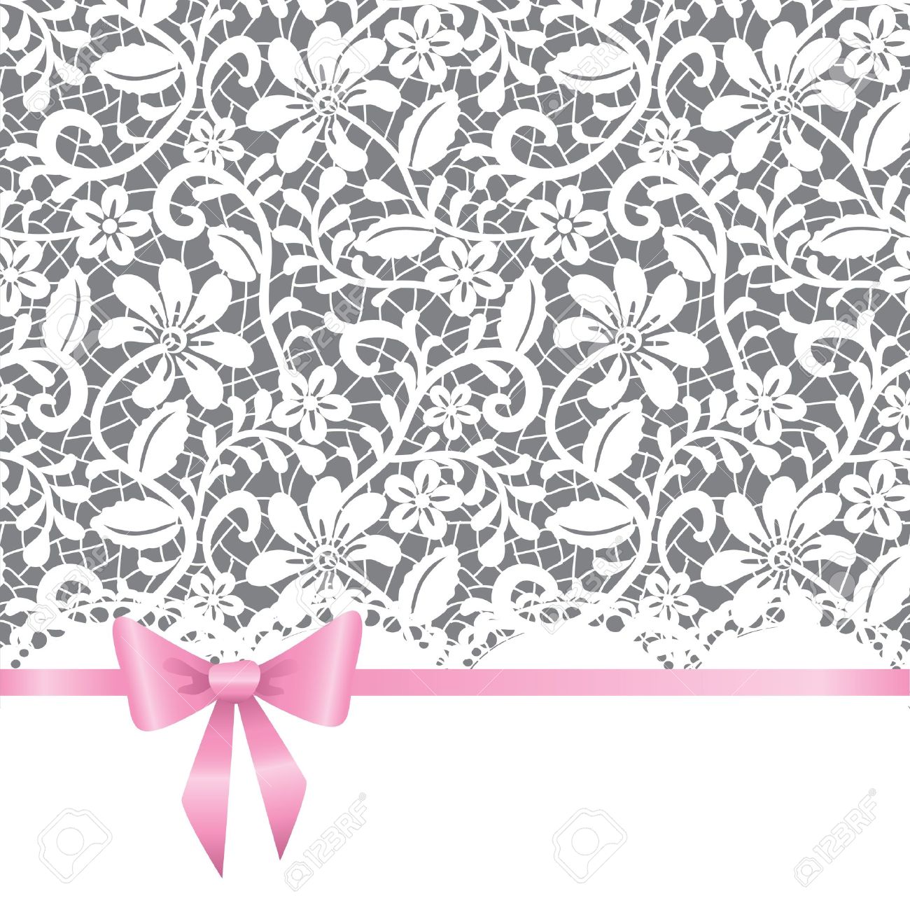 template for wedding, invitation or greeting card with lace background and pink ribbon - 15427657 template for wedding, invitation or greeting card with lace background and pink ribbon - 15427657