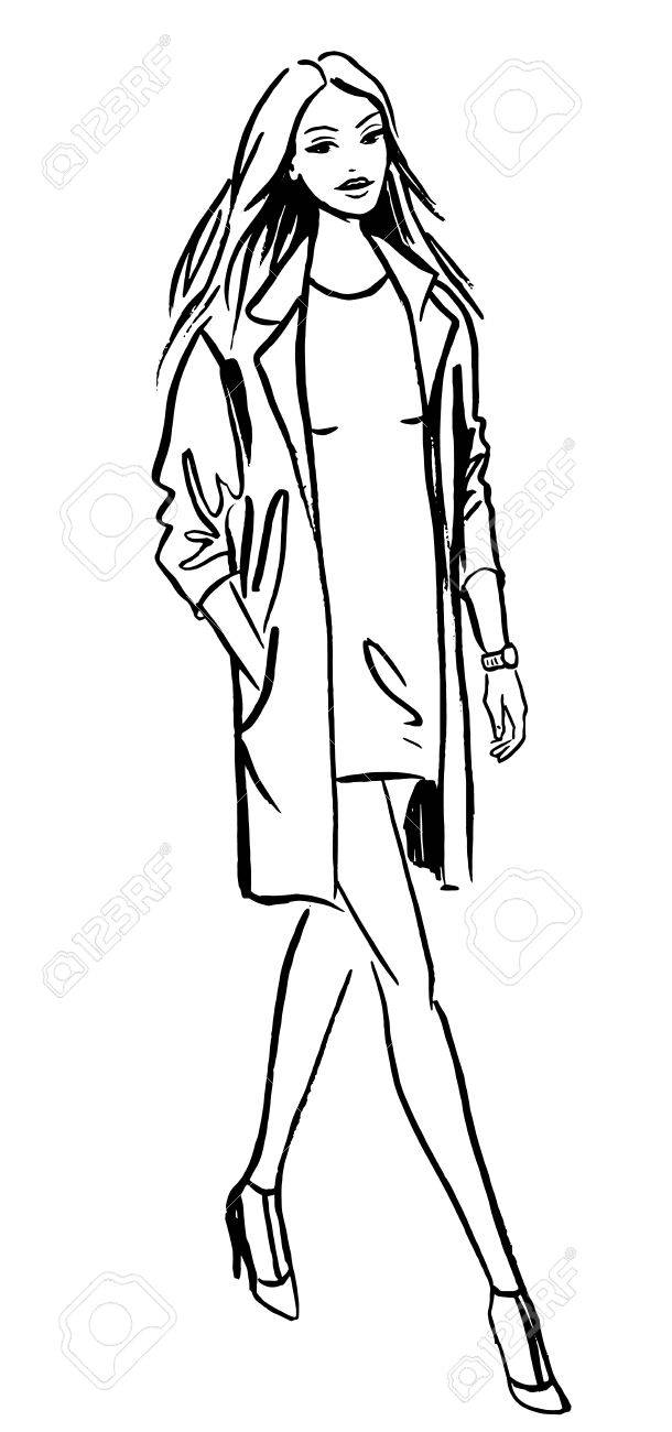 Fashion Template Of Standing Men Stock Illustration - Download Image Now -  The Human Body, Drawing - Art Product, Men - iStock