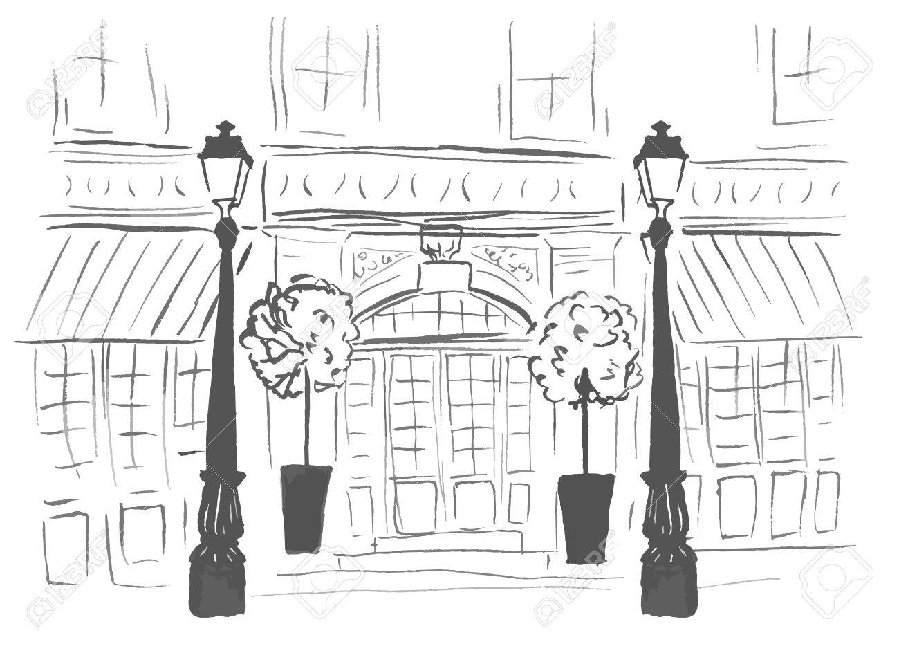 restaurant outline