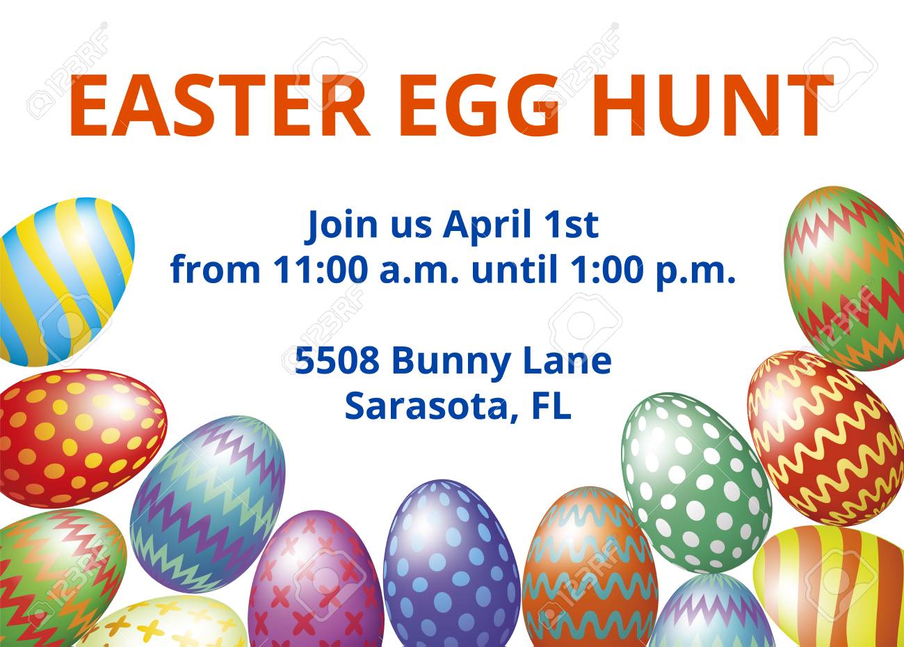 easter egg hunt invitation card design template easter egg hunt invitations