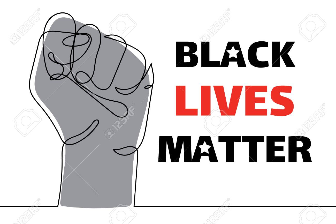 Black lives matter. Strong fist raised up, one line drawing. Continuous line drawing of human arm. Concept of equality. Vector illustration isolated on white for sticker, web, landing page, banner. - 148773715 Black lives matter. Strong fist raised up, one line drawing. Continuous line drawing of human arm. Concept of equality. Vector illustration isolated on white for sticker, web, landing page, banner. - 148773715