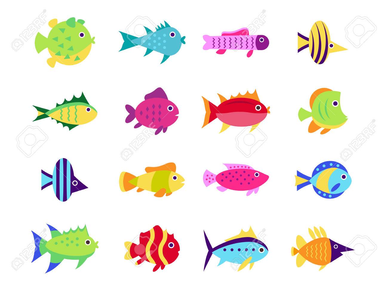 Cute Fish Vector Illustration Icons Set Fish Flat Style Vector Illustration Royalty Free Cliparts Vectors And Stock Illustration Image Cute Fish Vector Illustration Icons Set Fish Flat Style Vector Illustration Royalty Free Cliparts Vectors And Stock Illustration Image