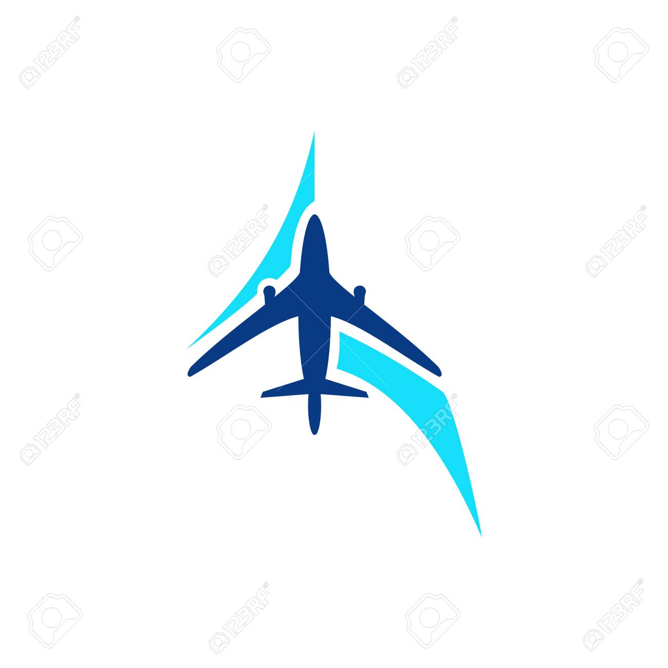 airplane symbol vector airplane logo template aircraft silhouette