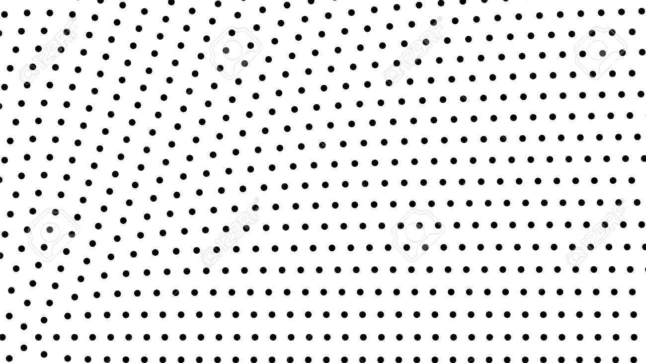 Radial Dots Background Black White Random Grunge Dots Texture